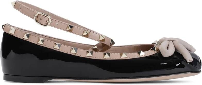 Valentino Garavani Zwarte Ballerina's voor Vrouwen Black Dames