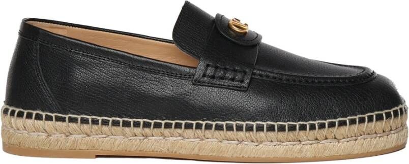 Valentino Garavani Zwarte Espadrilles Platte Schoenen Black Heren