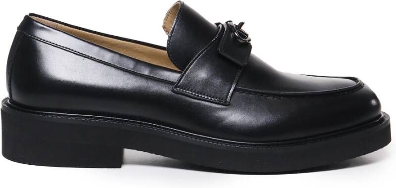 Valentino Garavani Zwarte Loafer Platte Schoenen Black Heren