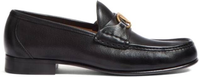 Valentino Garavani Zwarte Loafer Schoenen Elegante Stijl Black Heren