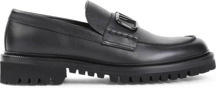 Valentino Garavani Zwarte Loafer Schoenen voor Mannen Black Heren