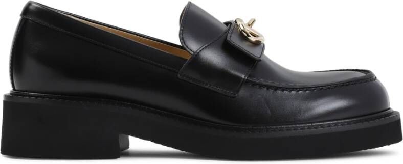 Valentino Garavani Zwarte Loafer Schoenen voor Vrouwen Black Dames