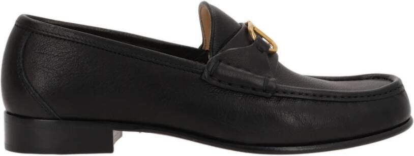 Valentino Garavani Zwarte platte schoenen met VLogo Signature Black Heren