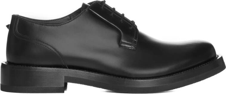Valentino Garavani Zwarte platte schoenen Rockstud pomp Black Heren