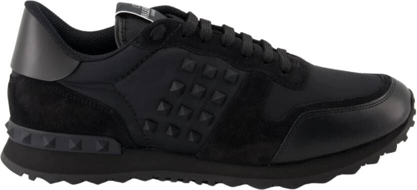 Valentino Garavani Zwarte Rockrunner Sneakers Black Heren