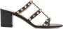 Valentino Garavani Zwarte Rockstud Kooi Sandalen Black Dames - Thumbnail 1