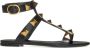 Valentino Garavani Zwarte Romeinse Stud Sandalen Black Dames - Thumbnail 1