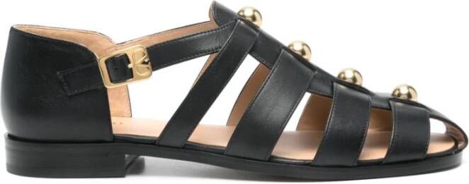 Valentino Garavani Zwarte Sandalen met Studs Black Heren