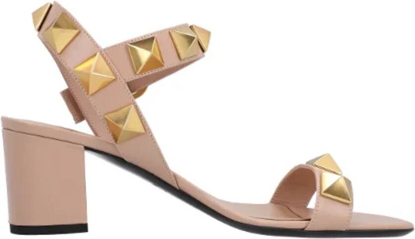 Valentino Leather sandals Beige Dames