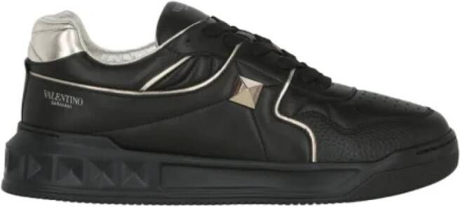 Valentino Garavani Leather sneakers Zwart Heren