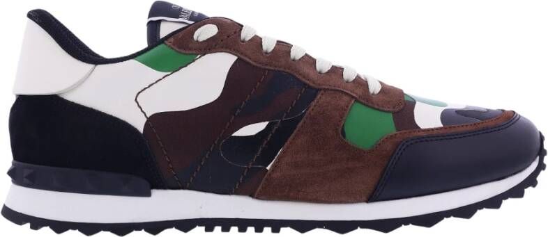 Valentino Garavani Camouflage Rockrunner Sneakers Multicolor Heren