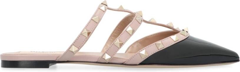 Valentino Rockstud Patent Leren Muiltjes Pink Dames