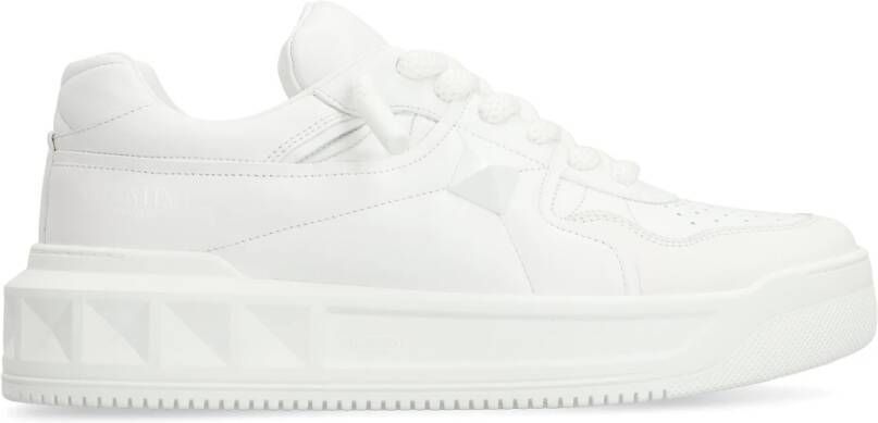 Valentino Studded Low-top Sneakers White Heren