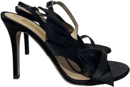 Valentino Vintage Pre-owned Canvas sandals Black Dames