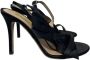 Valentino Vintage Pre-owned Canvas sandals Black Dames - Thumbnail 1