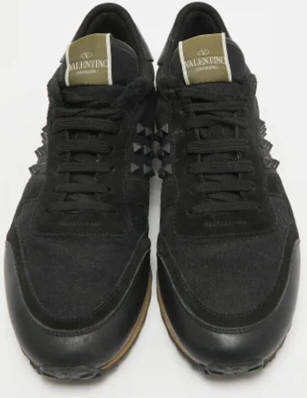 Valentino Vintage Pre-owned Canvas sneakers Black Heren