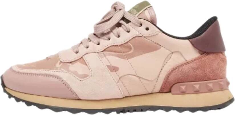 Valentino Vintage Pre-owned Canvas sneakers Pink Dames