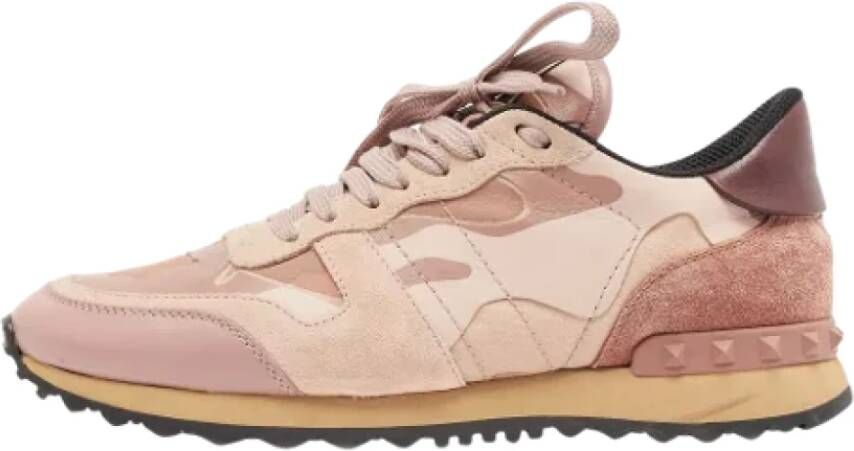 Valentino Vintage Pre-owned Canvas sneakers Pink Dames