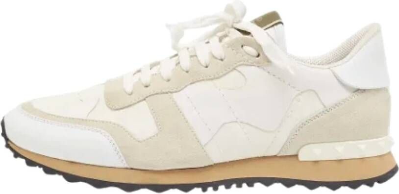 Valentino Vintage Pre-owned Canvas sneakers White Heren