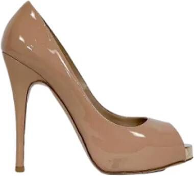 Valentino Vintage Pre-owned Fabric heels Beige Dames