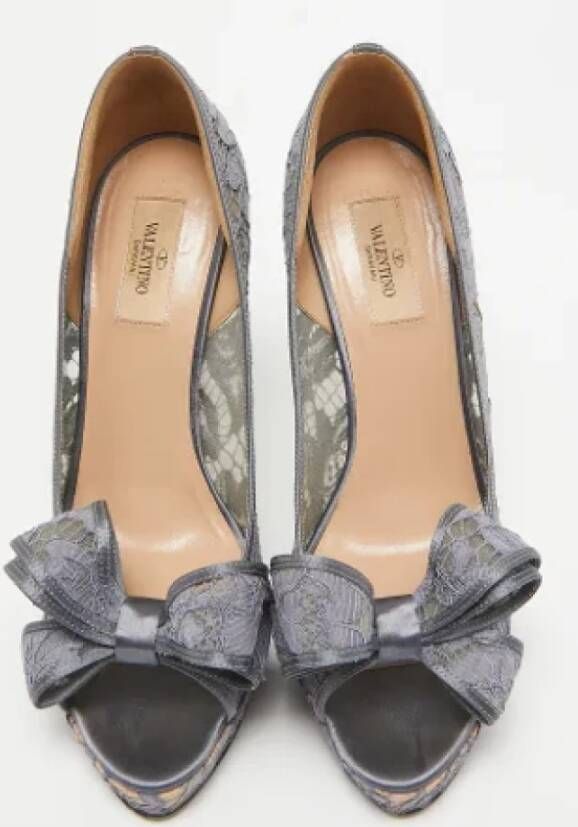 Valentino Vintage Pre-owned Lace heels Gray Dames