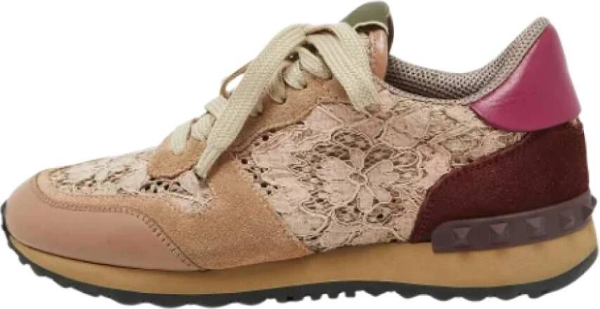 Valentino Vintage Pre-owned Lace sneakers Beige Dames