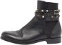 Valentino Vintage Pre-owned Leather boots Black Dames - Thumbnail 1