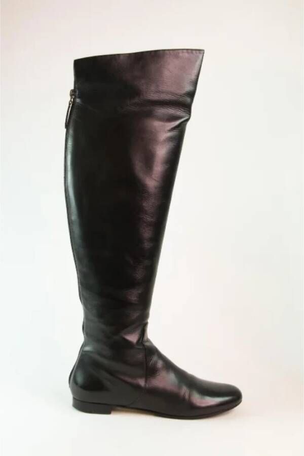 Valentino Vintage Pre-owned Leather boots Black Dames