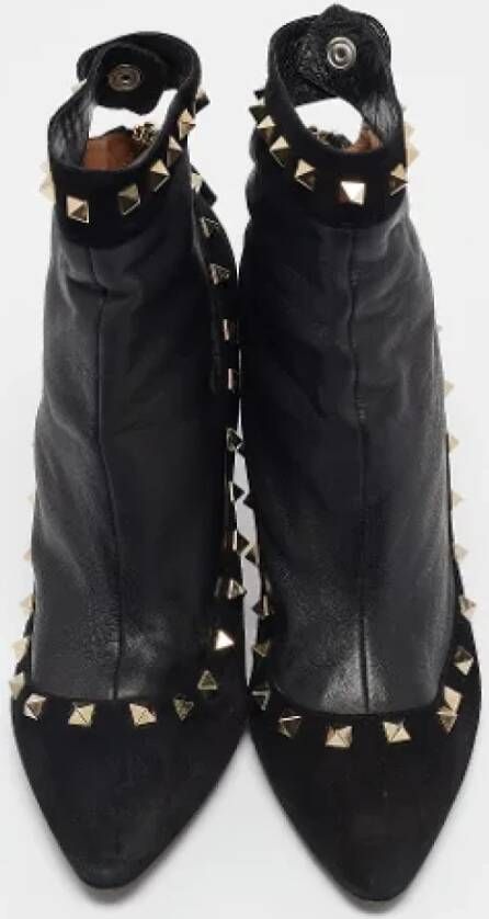 Valentino Vintage Pre-owned Leather boots Black Dames