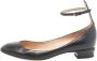 Valentino Vintage Pre-owned Leather flats Black Dames - Thumbnail 1