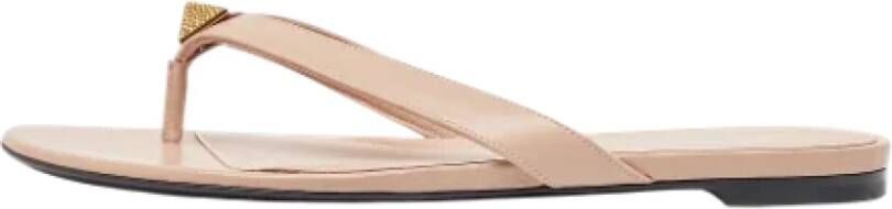 Valentino Vintage Pre-owned Leather flats Pink Dames