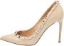 Valentino Vintage Pre-owned Leather heels Beige Dames - Thumbnail 1