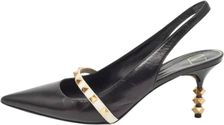 Valentino Vintage Pre-owned Leather heels Black Dames