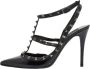 Valentino Vintage Pre-owned Leather heels Black Dames - Thumbnail 1