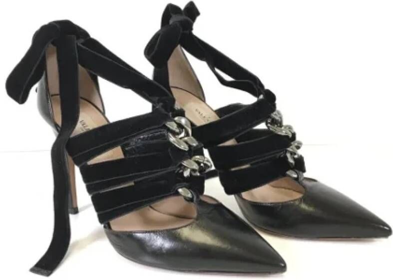 Valentino Vintage Pre-owned Leather heels Black Dames