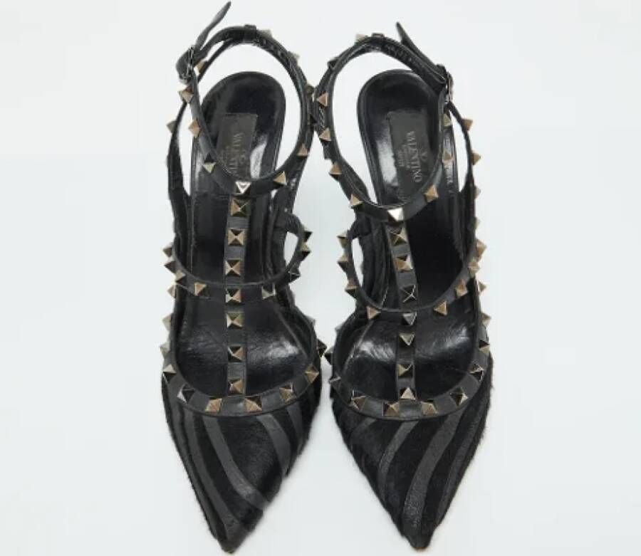 Valentino Vintage Pre-owned Leather heels Black Dames