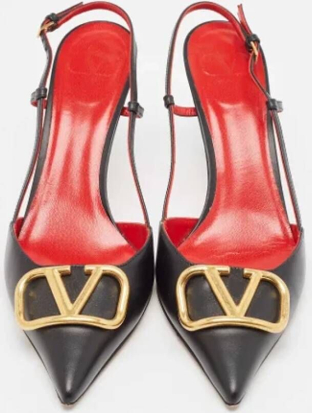 Valentino Vintage Pre-owned Leather heels Black Dames