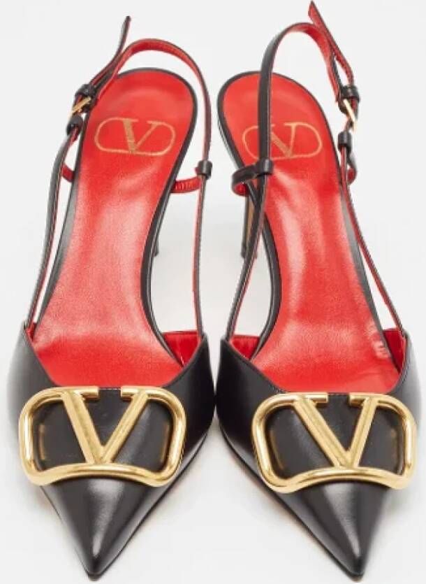 Valentino Vintage Pre-owned Leather heels Black Dames