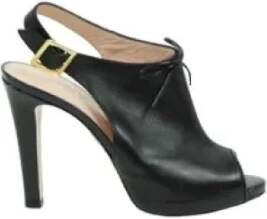 Valentino Vintage Pre-owned Leather heels Black Dames