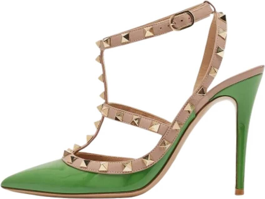 Valentino Vintage Pre-owned Leather heels Green Dames