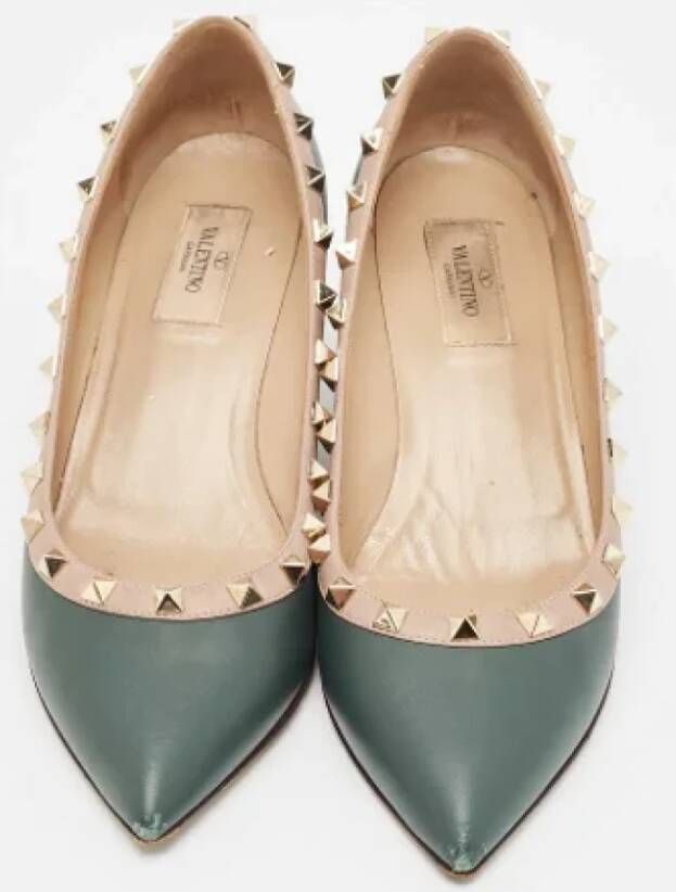 Valentino Vintage Pre-owned Leather heels Green Dames