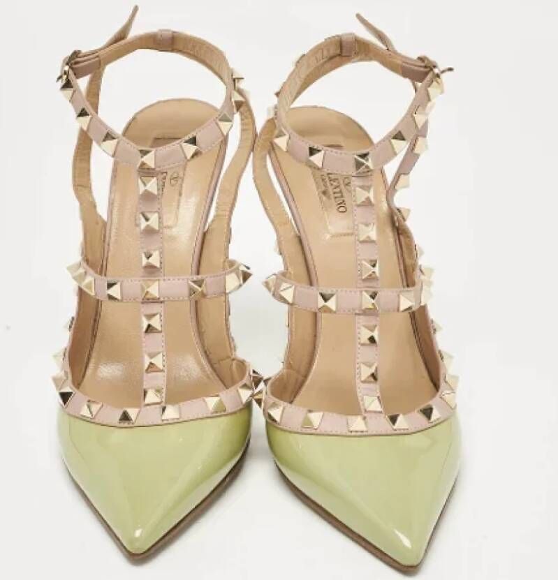 Valentino Vintage Pre-owned Leather heels Green Dames