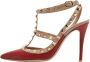 Valentino Vintage Pre-owned Leather heels Red Dames - Thumbnail 1