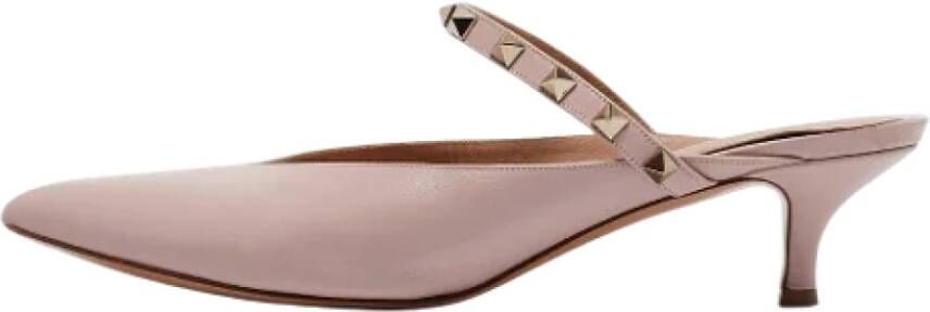 Valentino Vintage Pre-owned Leather mules Pink Dames