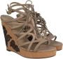 Valentino Vintage Pre-owned Leather sandals Beige Dames - Thumbnail 1