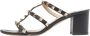 Valentino Vintage Pre-owned Leather sandals Black Dames - Thumbnail 1