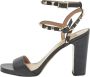 Valentino Vintage Pre-owned Leather sandals Black Dames - Thumbnail 1