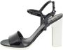 Valentino Vintage Pre-owned Leather sandals Black Dames - Thumbnail 1