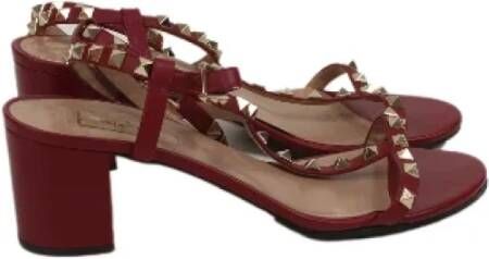 Valentino Vintage Pre-owned Leather sandals Brown Dames