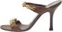 Valentino Vintage Pre-owned Leather sandals Brown Dames - Thumbnail 1